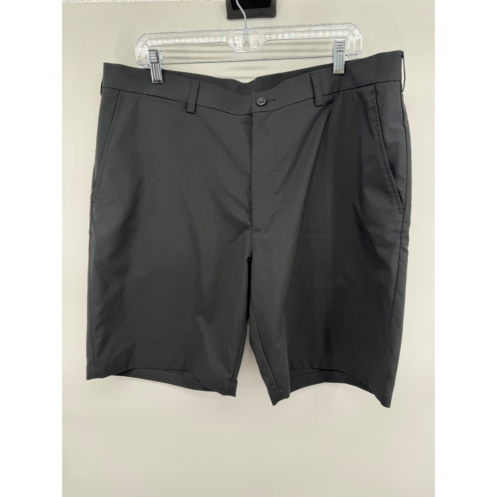 PGA TOUR Mens Black‎ Golf Shorts Size 38 Polyester Flat Front Performance